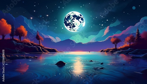 moon in the night
