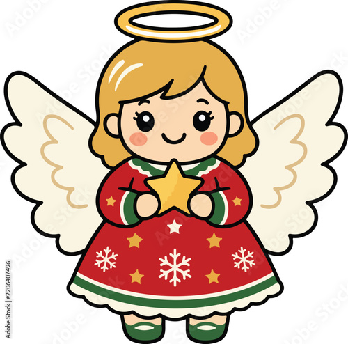 cute christmas anel colour