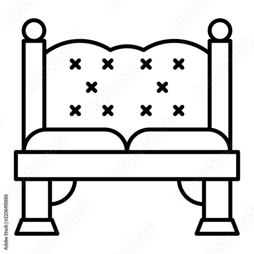 luxury and modern sofa icon