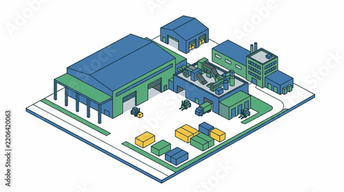 ModernIndustrialWarehouseComplexWithStorageAndMachinery.