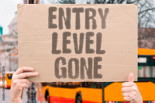 Картината върху платно "Entry level gone" Junior positions disappear with automation