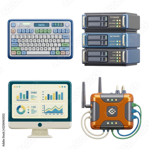 design element for business data operator items render 2k and creat...