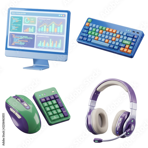 design element for business data operator 3d render 2k and creative...
