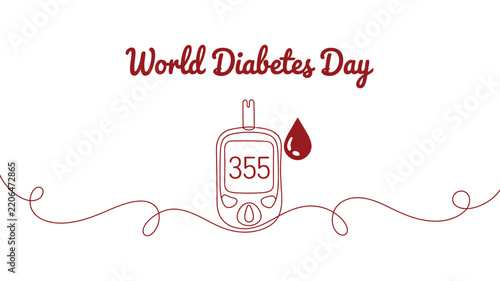 World Diabetes Day Blood Sugar Awareness Design