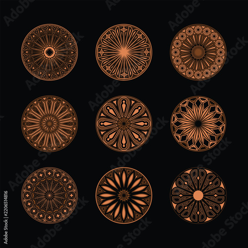 Vintage Round Gothic Frame Illustration