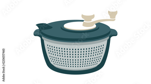 Salad Spinner Vector Illustration