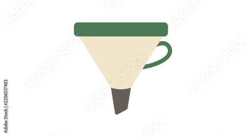 Minimalist Funnel Vector Illustration