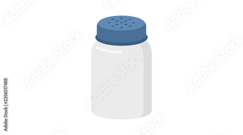 Flat Design Salt Shaker Vector Illustration