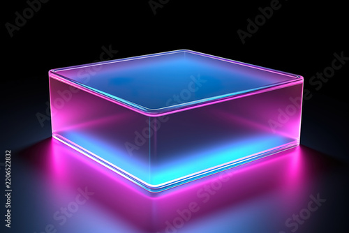 Expressive Rectangular Frame Featuring Moving Lights for Visual Impact