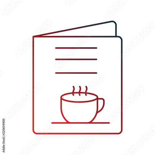 Menu icon with white background vector stock illustration