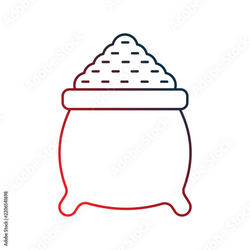 Sugar icon with white background vector stock illustration