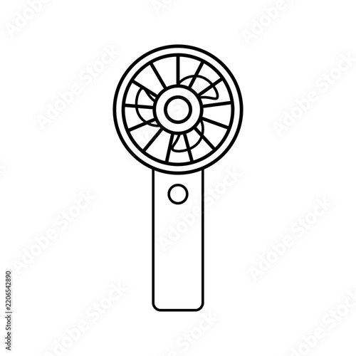 Fan portable icon on white background