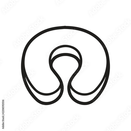 U shaped travel neck pillow for comfortable sleeping with travel comfort