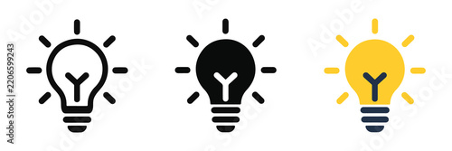 Lightbulb Idea Inspiration Icon