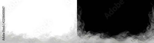 Fotografie Smoke bordering the frame edges with a full wraparound texture for overlay use i