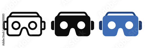 VR Cardboard Virtual Reality Headset Icon
