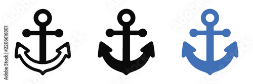 Anchor Maritime Navigation Symbol Icon