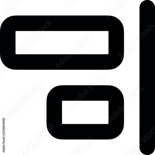 Objects Align Right Icon