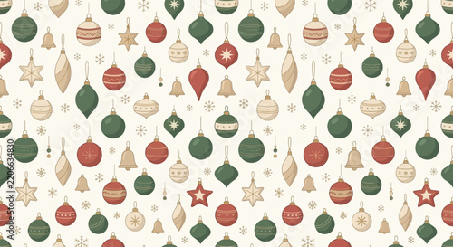 Minimal Christmas Ornaments Pattern