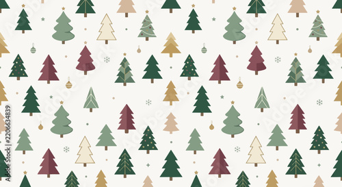 Minimal Christmas Tree Pattern