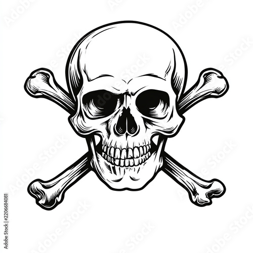 pirates symbol, AI generated