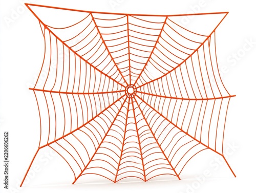 Spider Web with Spider Halloween Illustration