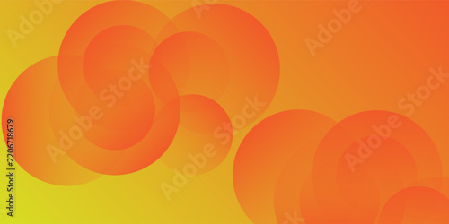 Modern art simple nice abstract yellow background with circular swirl patterns and soft gradients illustration
