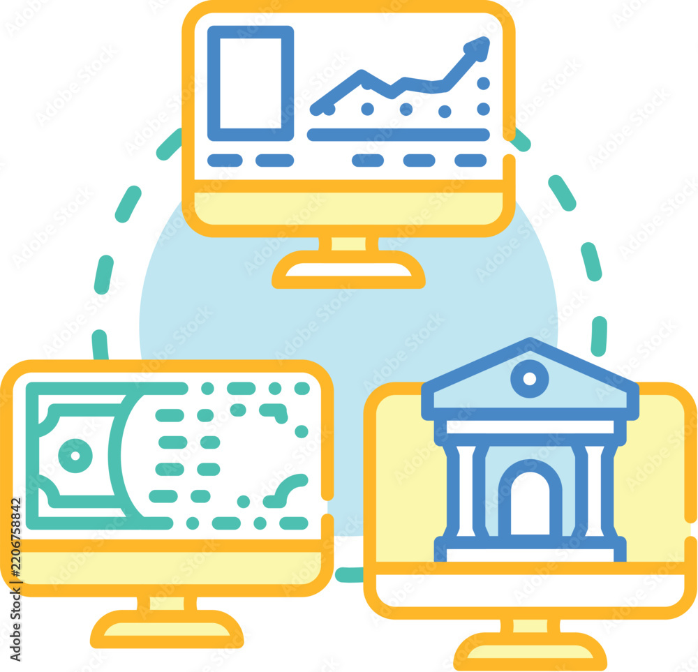 Obraz premium People are attending an online workshop about cryptocurrency, decentralized finance, and blockchain technology, exploring digital assets, investment, and modern financial concepts