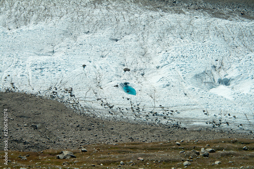 Stunning Glacier with Turquoise Meltwater Pool