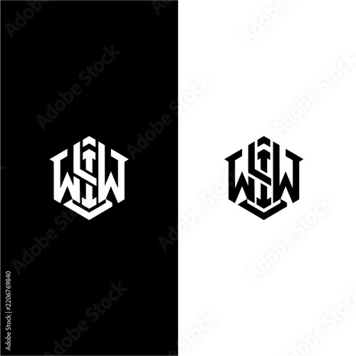 monogram logo concept