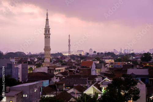 Night falls over Malang (Java, Indonesia)