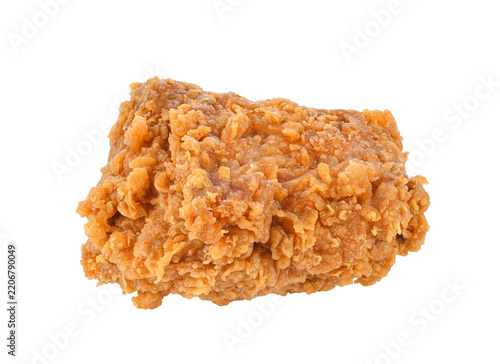 Fried chicken breast isolated on transparent background. PNG