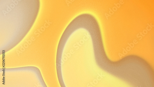 Fotografie Abstract grainy frosted background with fluid warm yellow and taupe grey gradient waves creating a premium modern presentation backdrop and copy space