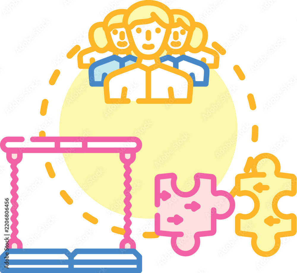 Fototapeta premium Group concept illustrating enhancement of collective strength, promoting teamwork and collaboration, achieving growth and success through unified effort and personal development