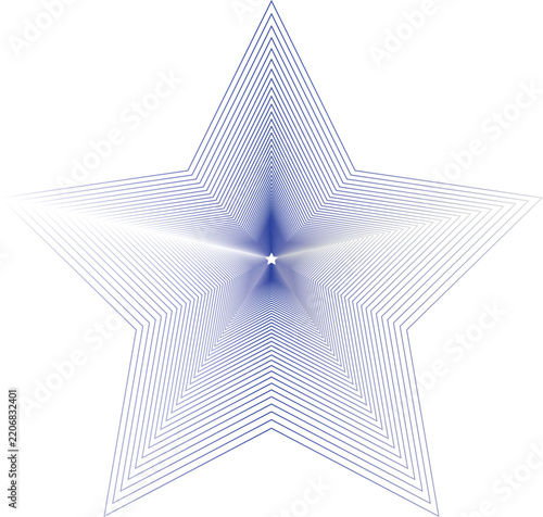 abstract seamless pattern blue star isolated on white background design  .