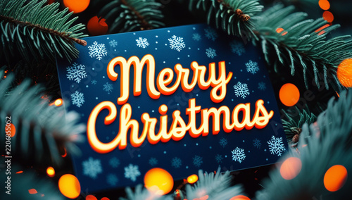 Merry Christmas Celebration Greeting Card