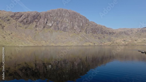 Stickle Tarn and Pavey Ark on  sunny spring morning