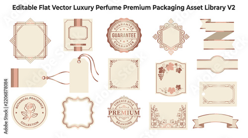 Vintage Label Collection - Decorative Frames, Tags, Ribbons, Badges