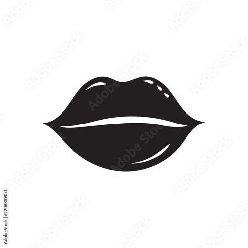 Lip Illustration – Stylish Human Lips Vector Design with Modern Beauty and Fashion Concept