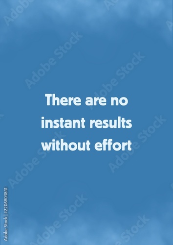 Motivational Text About Hard Work and Effort on Blue Texture Backdrop, Perfect for Wall Decor, Typography, Banner, and Poster.