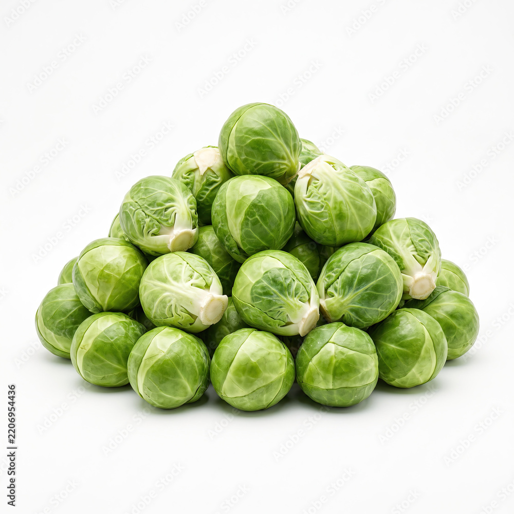 Fototapeta premium Fresh green Brussels sprouts offer wholesome delicious nutrition