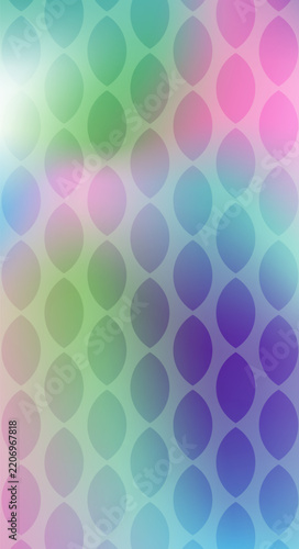 Luminous Rhythm, Transparent Dots on a Blue Canvas