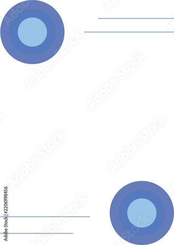 Business certificate template with soft blue circular motifs and linear accents for formal docs.
