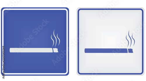 Smoking area sign. vector illustration