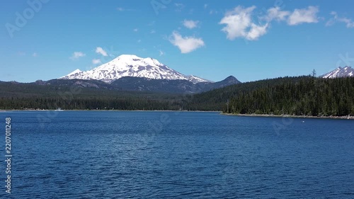 South Sister and Elk Lake - Cascade Lakes area in Oregon