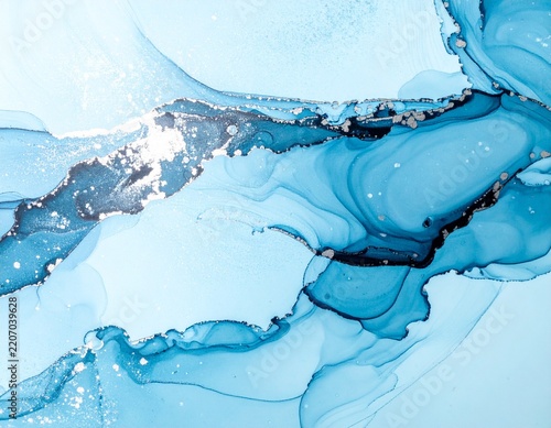 Abstract blue wave background