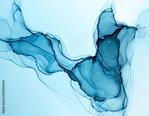 Abstract blue wave background