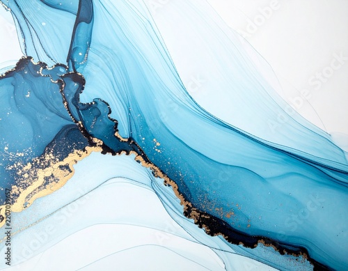 Abstract blue wave background