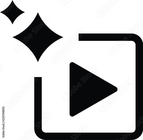 Ai video generator icon.