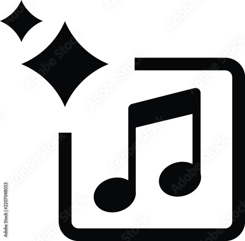 Ai music generator icon.